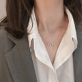 Double Circle Layered Necklace