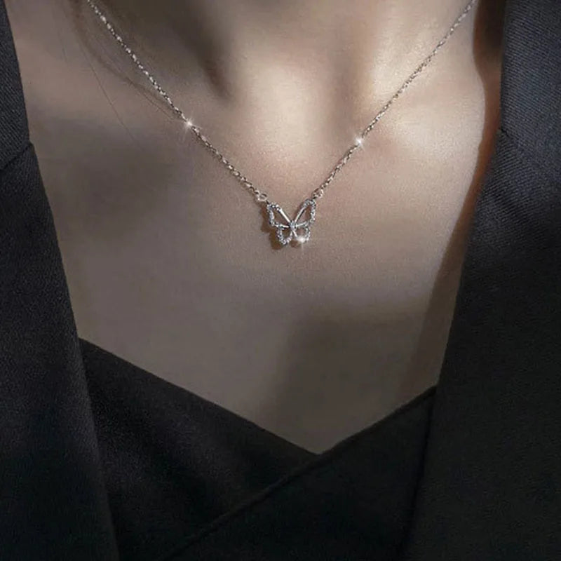 Double Circle Layered Necklace