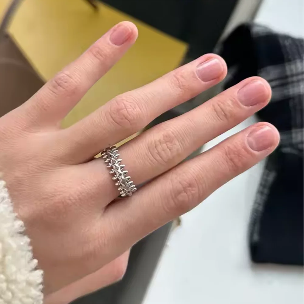 Gold & Silver Spike Stack Rings