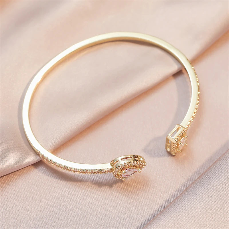 Gold Or Sliver Geometric Cuff Bangle