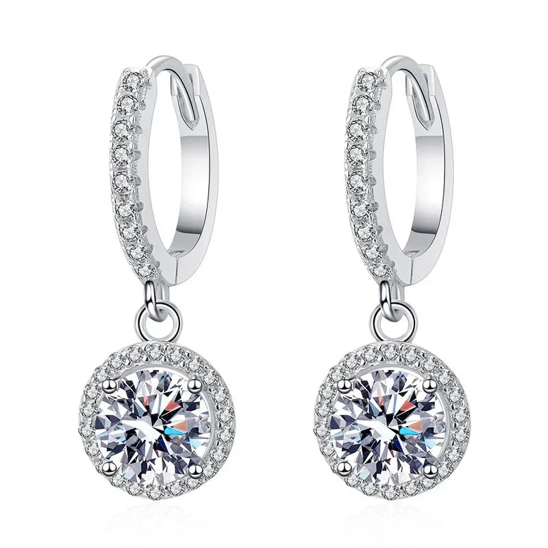 Sterling Silver Crystal Drop Earrings