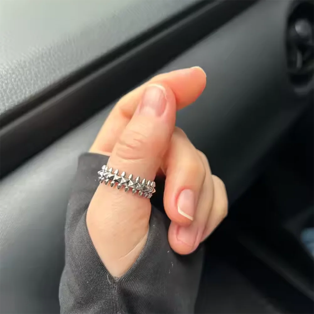 Gold & Silver Spike Stack Rings
